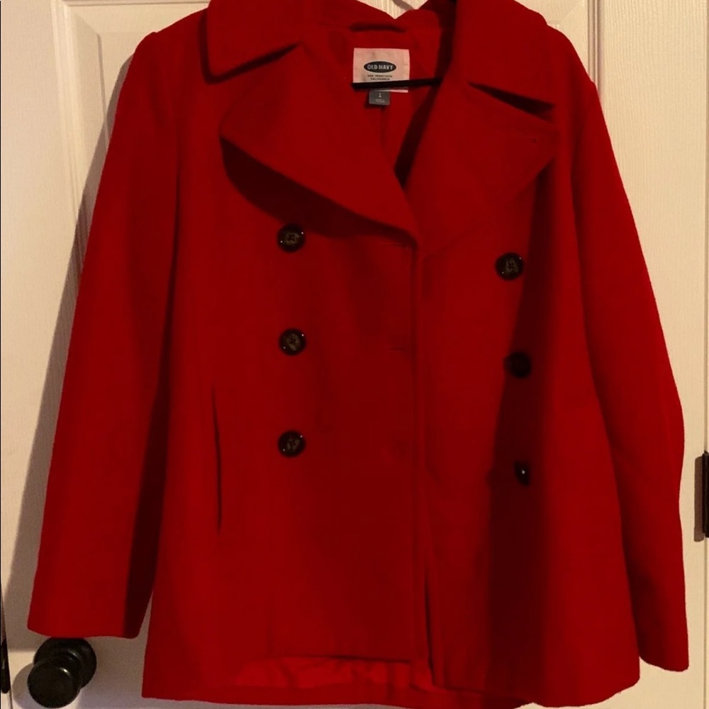 Red Pea Coat
